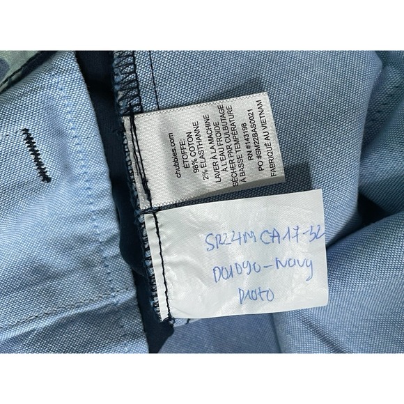 Chubbies Stretch Chino Pants Navy Men's 32x31 Casual Straight Fit Cotton Blend - Picture 11 of 11